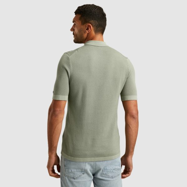 CAST IRON POLO, KNITTED REGULAR FIT COTTON MODAL - Afbeelding 2