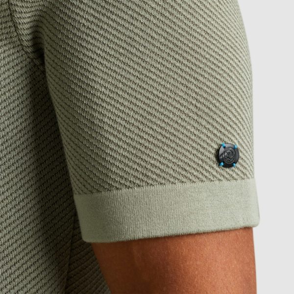 CAST IRON POLO, KNITTED REGULAR FIT COTTON MODAL - Afbeelding 6