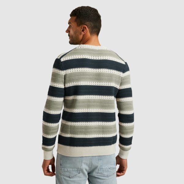 CAST IRON KNITWEAR, R-NECK REGULAR FIT SOFT COTTON - Afbeelding 3