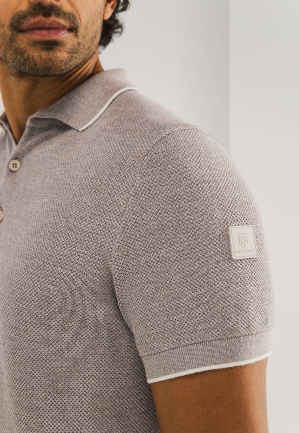 STATE OF ART POLO, KNITTED SS - Afbeelding 2