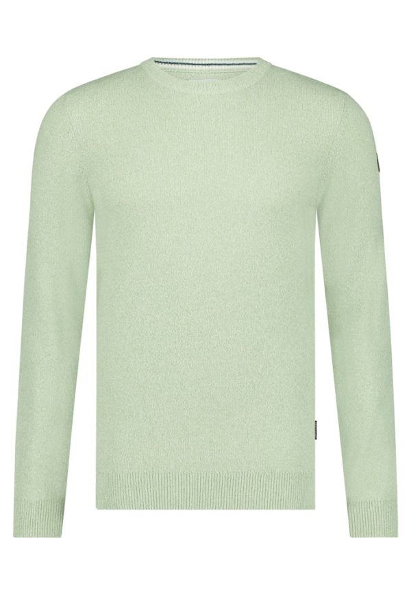 STATE OF ART KNITWEAR, PULLOVER CREW NECK PLAIN